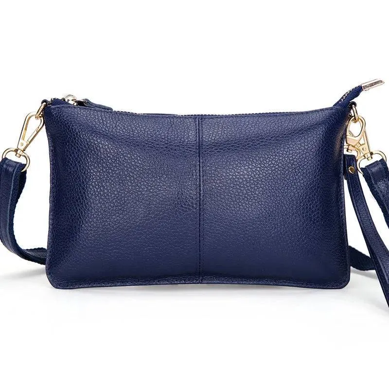 Candy Color Leather Day Clutch
