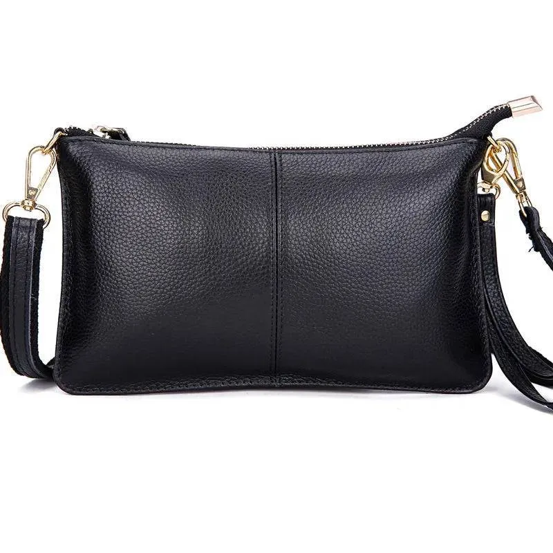 Candy Color Leather Day Clutch