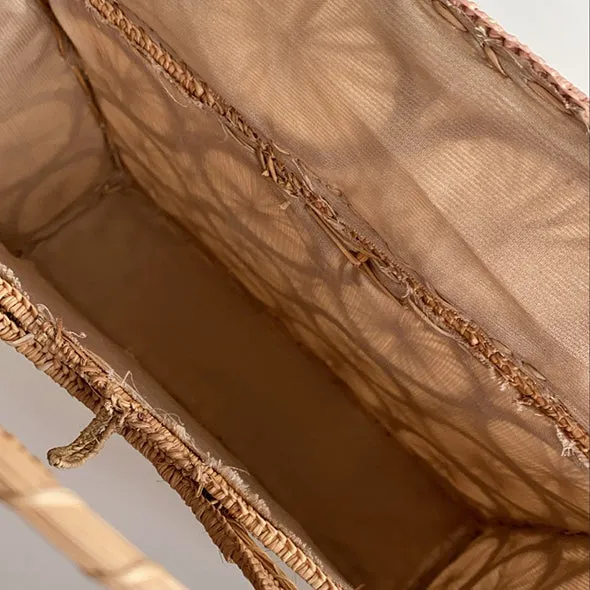 Cross Body Mambo Bag - Straw Bag - Handmade Iraca Palm Bag