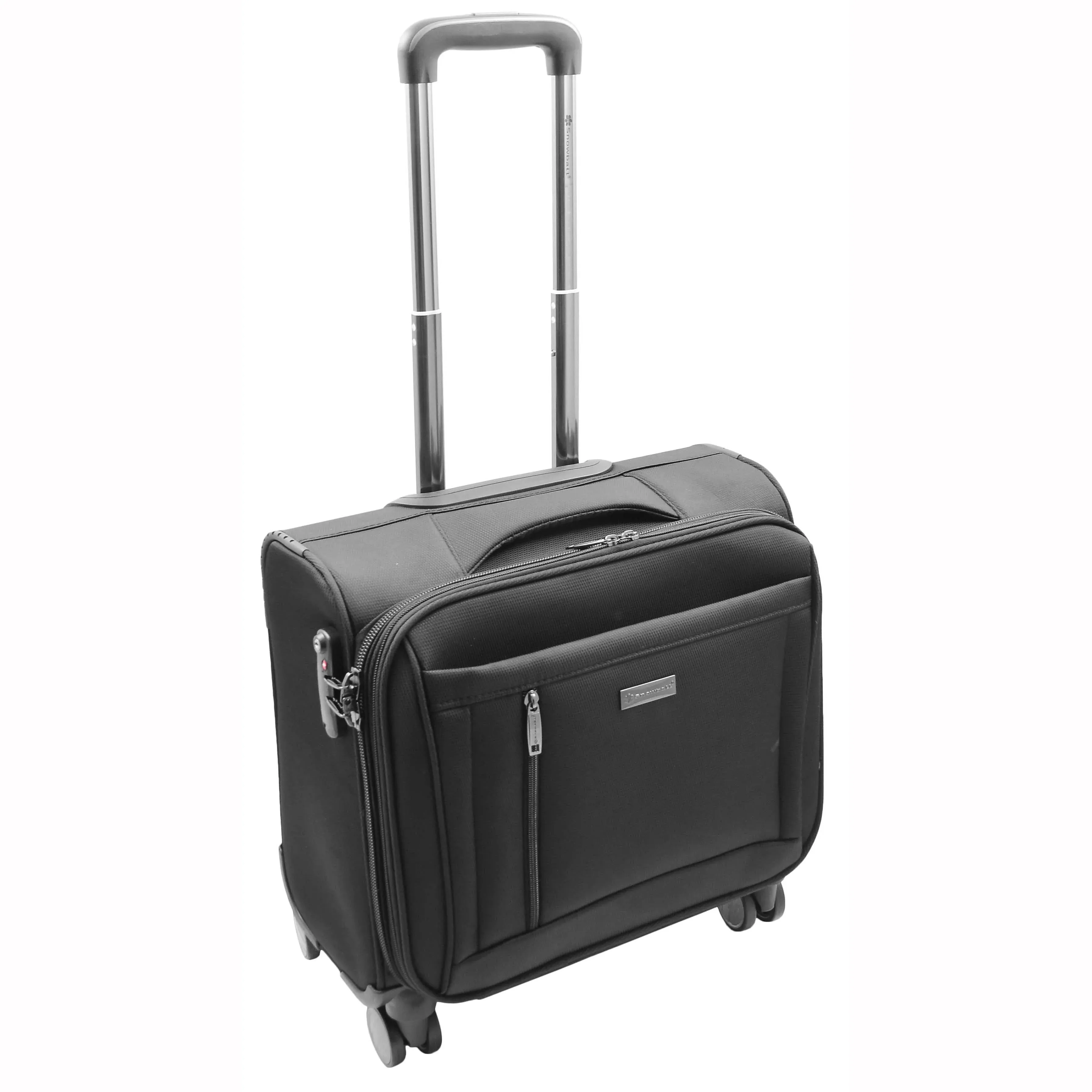 DR527 Pilot Case Cabin Bag With Four Wheels Black