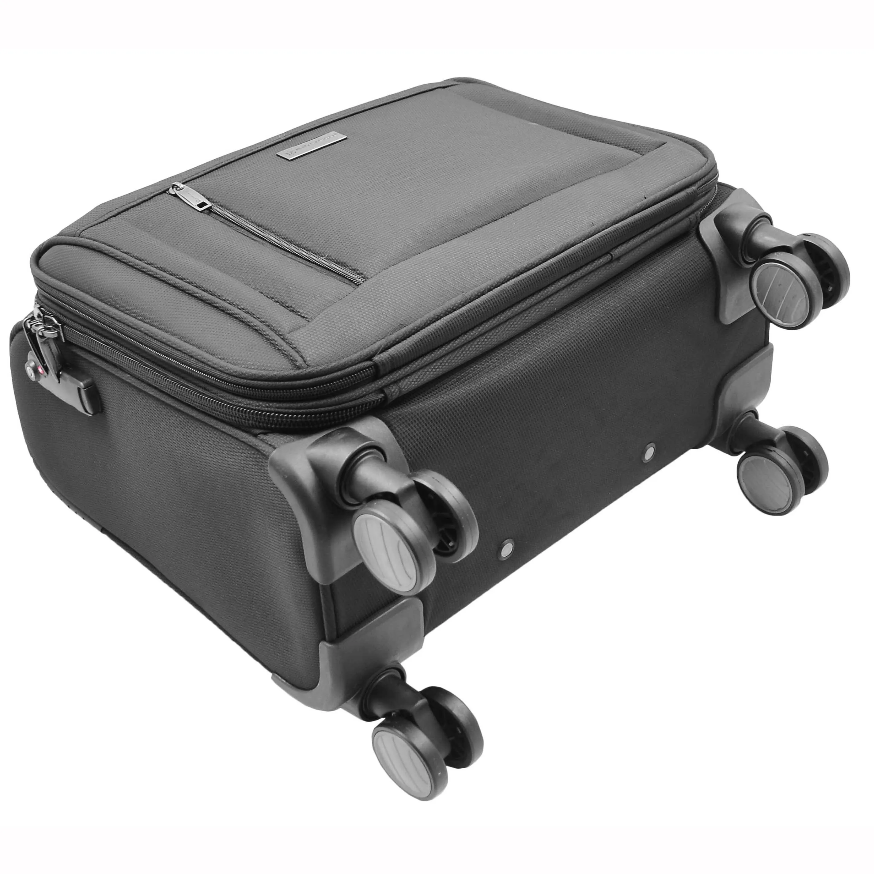 DR527 Pilot Case Cabin Bag With Four Wheels Black