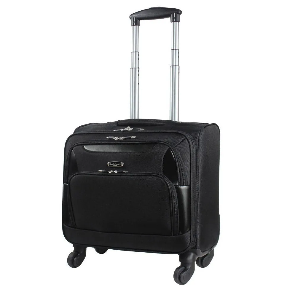 DR643 Four Wheeled Travel Business Organiser Pilot Case Black