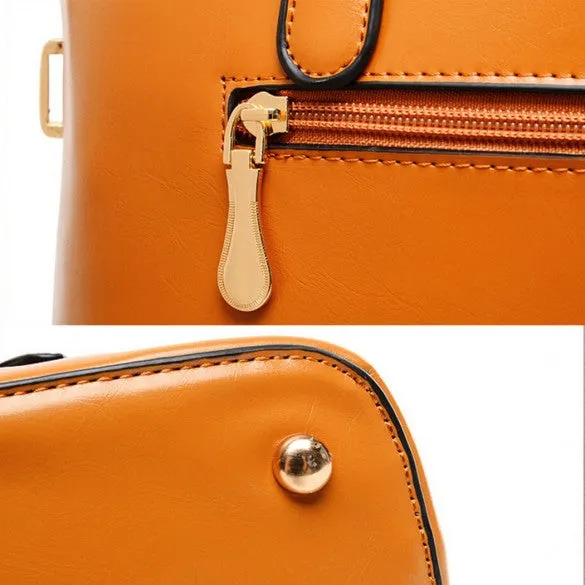 Fashion Women's Synthetic Leather Shoulder Bag   Messenger Bag   Bag   Wallet 4 Sets