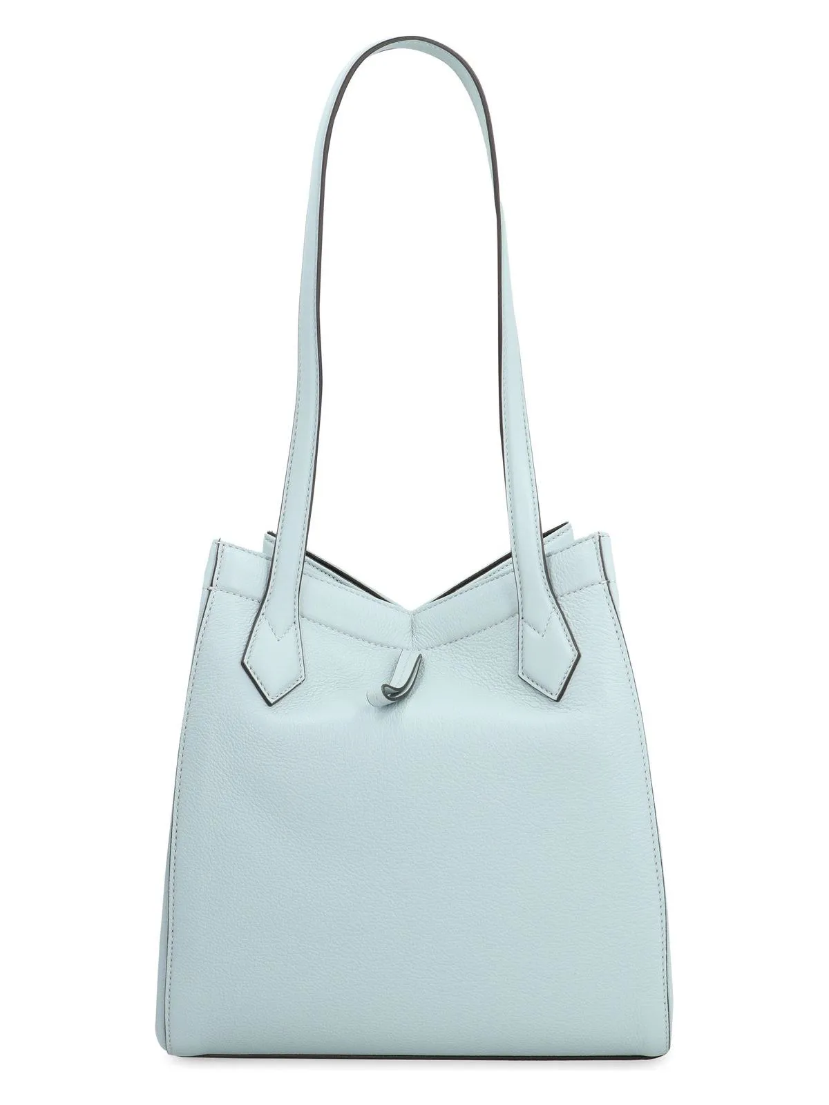 FENDI ORIGAMI PEBBLED LEATHER TOTE