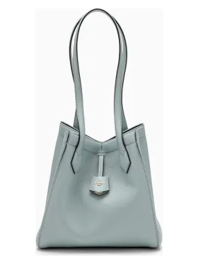 FENDI ORIGAMI PEBBLED LEATHER TOTE