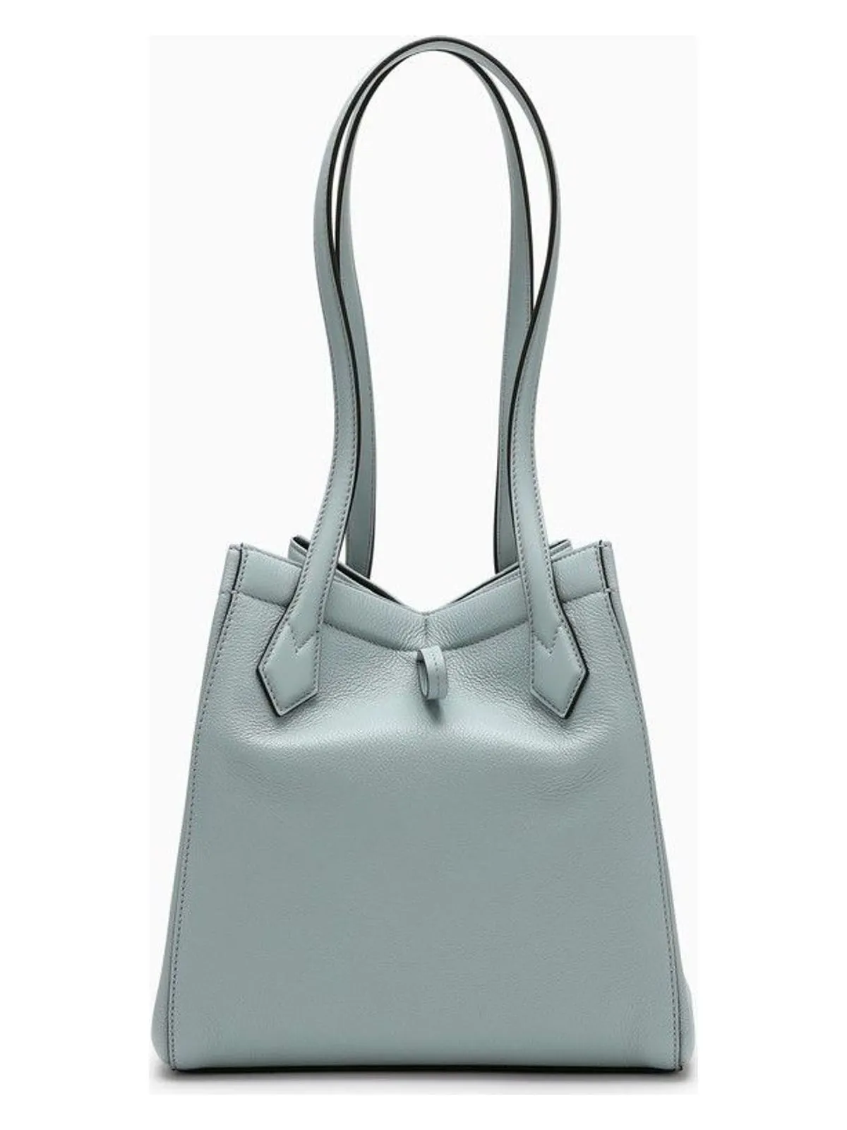 FENDI ORIGAMI PEBBLED LEATHER TOTE