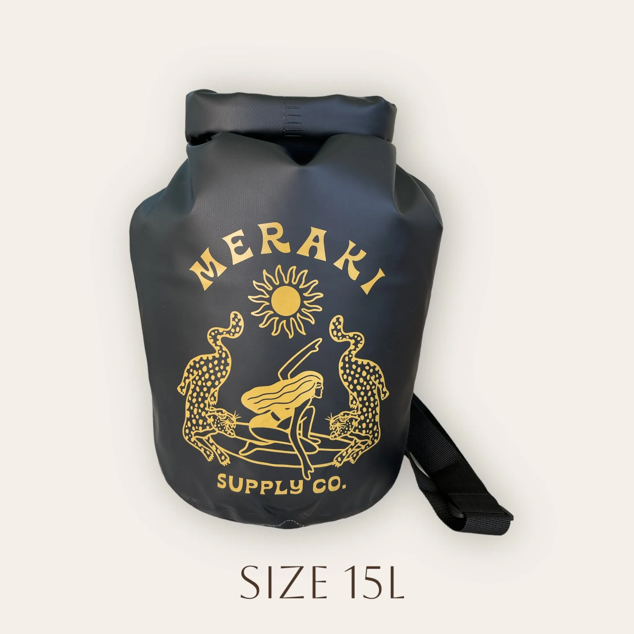 Jungle Dreams Black With Mustard Dry Bag