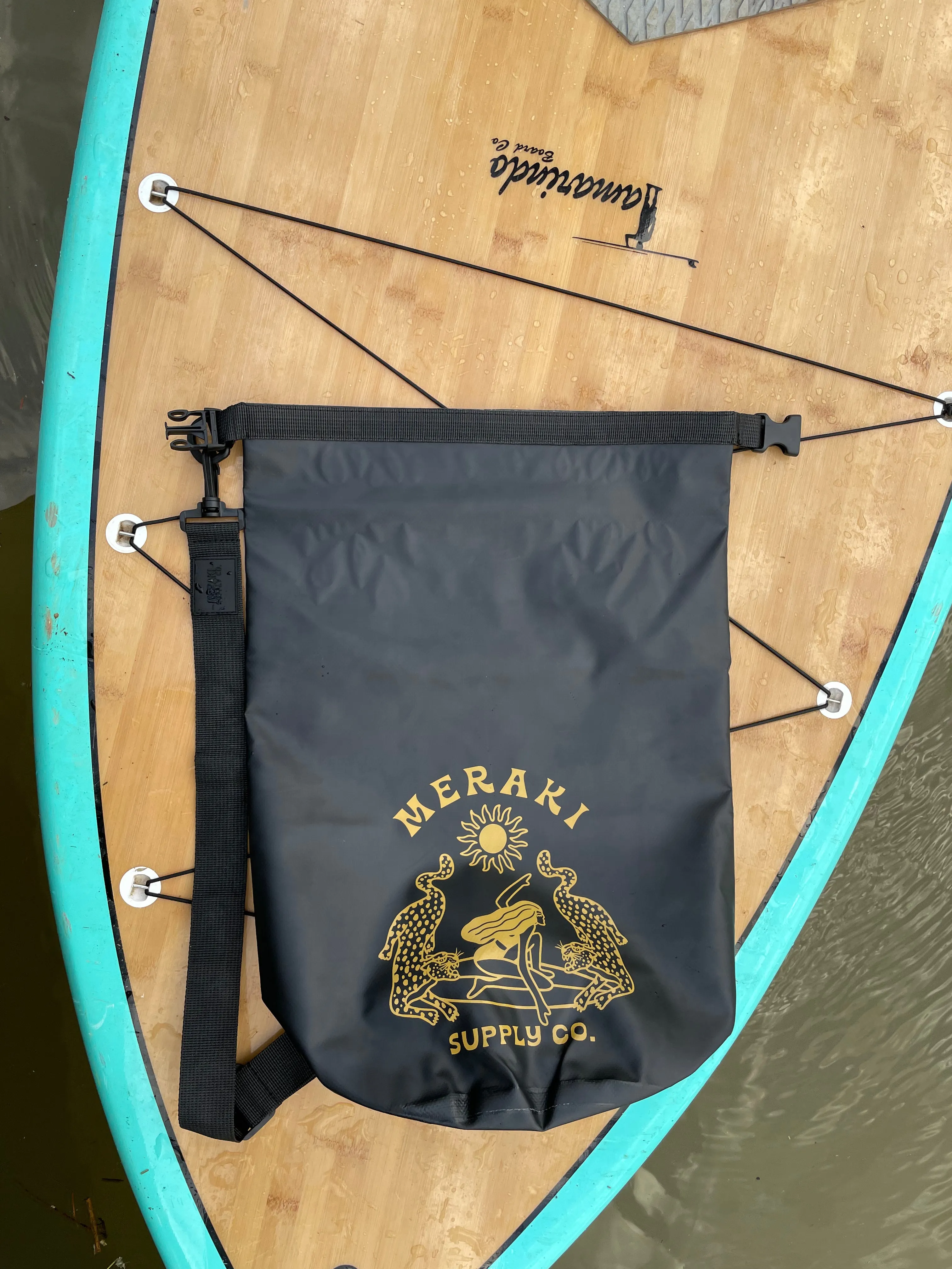 Jungle Dreams Black With Mustard Dry Bag