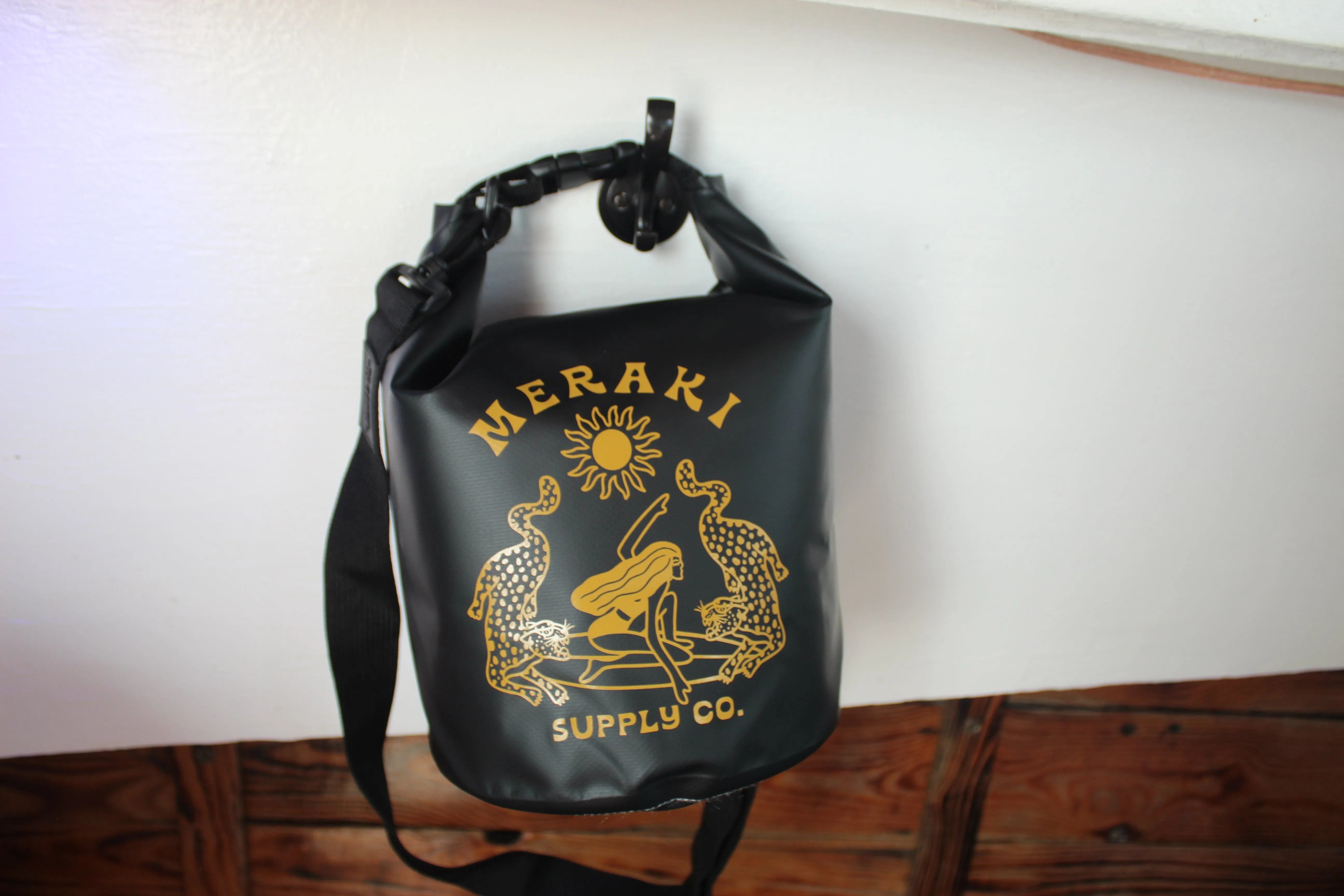 Jungle Dreams Black With Mustard Dry Bag