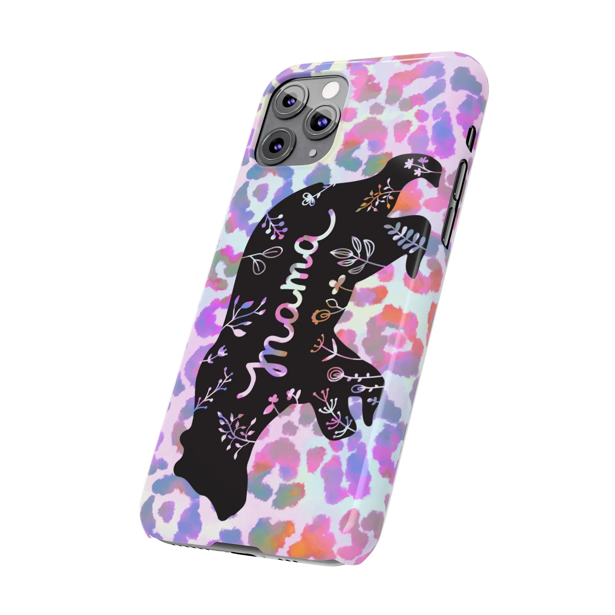 Mama Bear Cheetah iPhone Slim Phone Cases