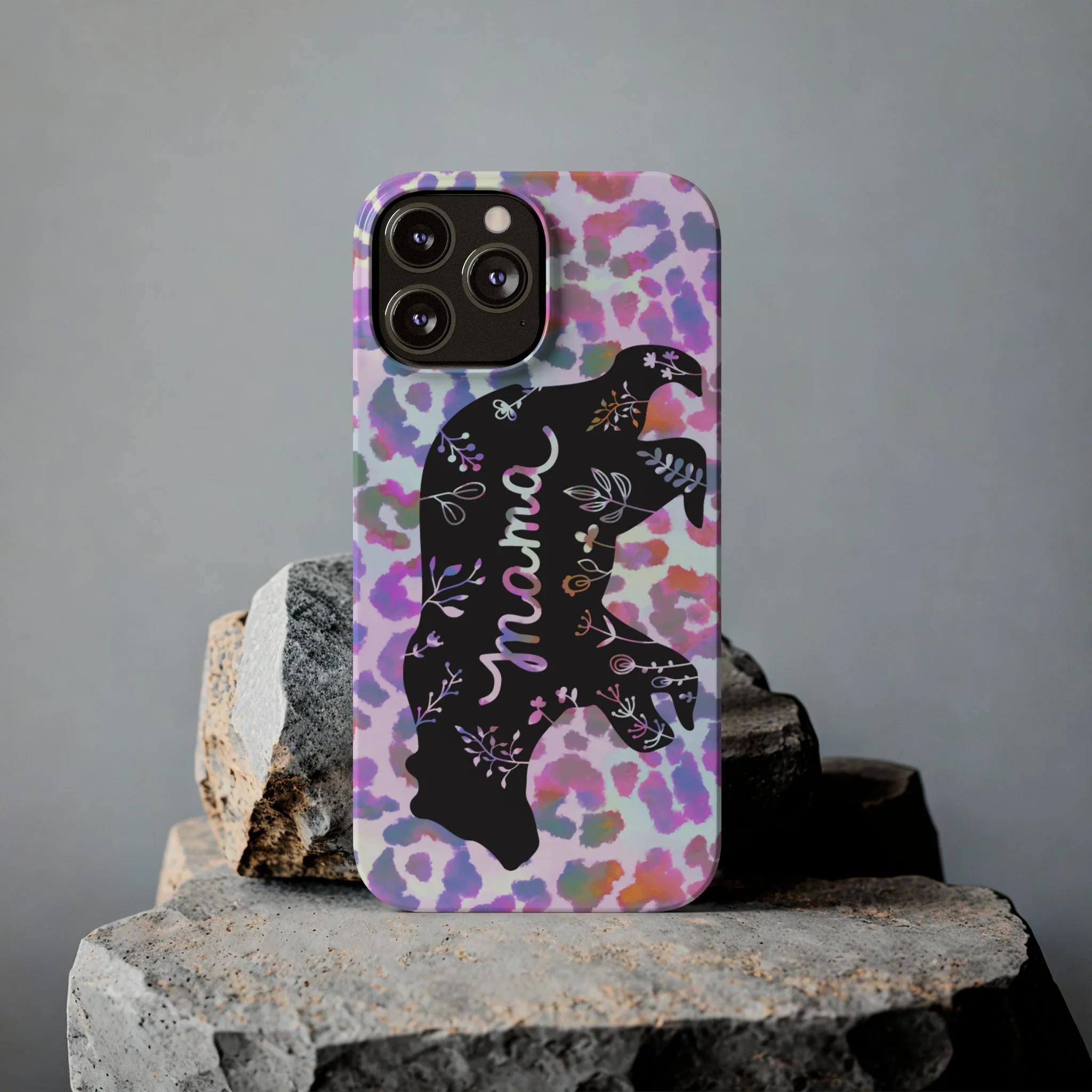 Mama Bear Cheetah iPhone Slim Phone Cases