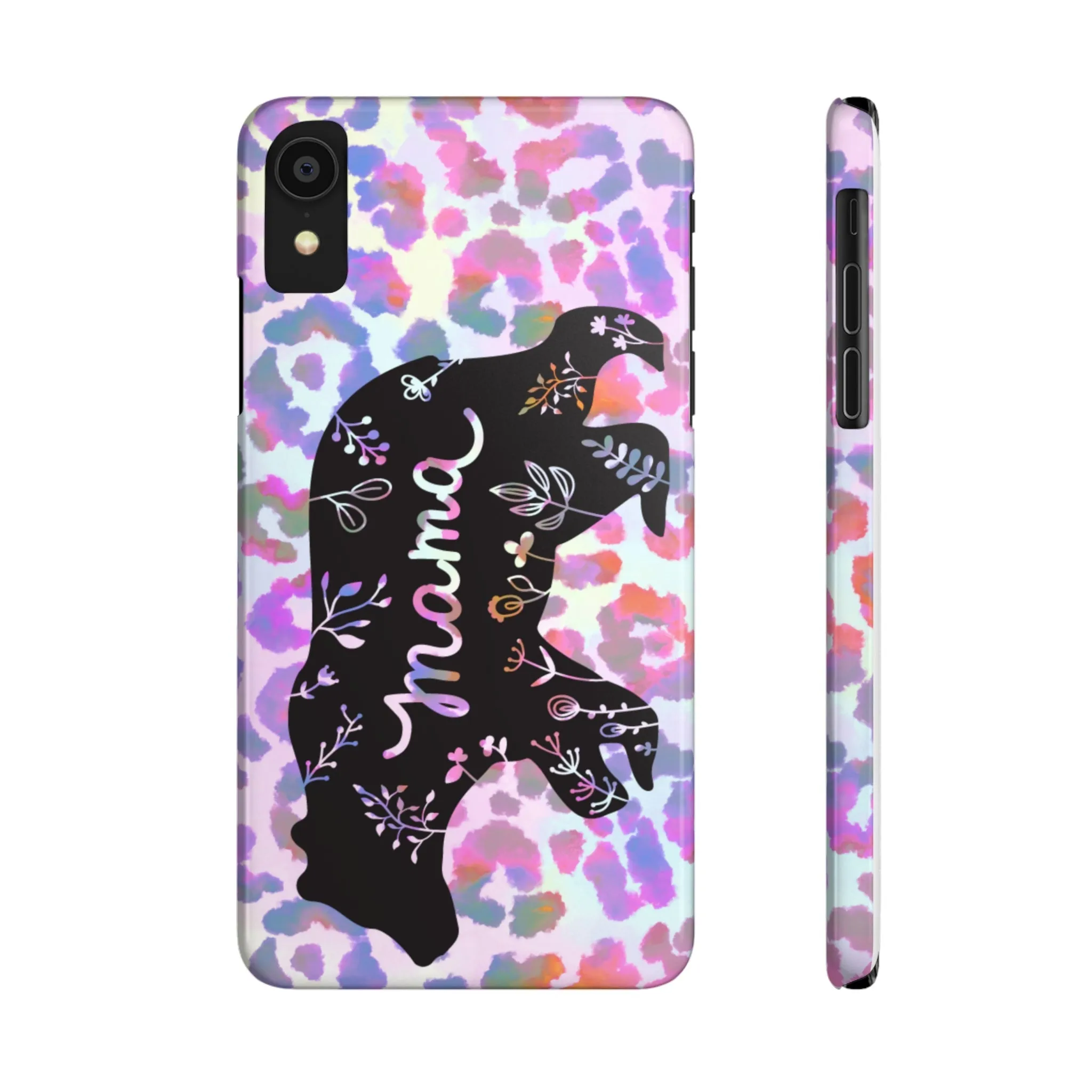 Mama Bear Cheetah iPhone Slim Phone Cases