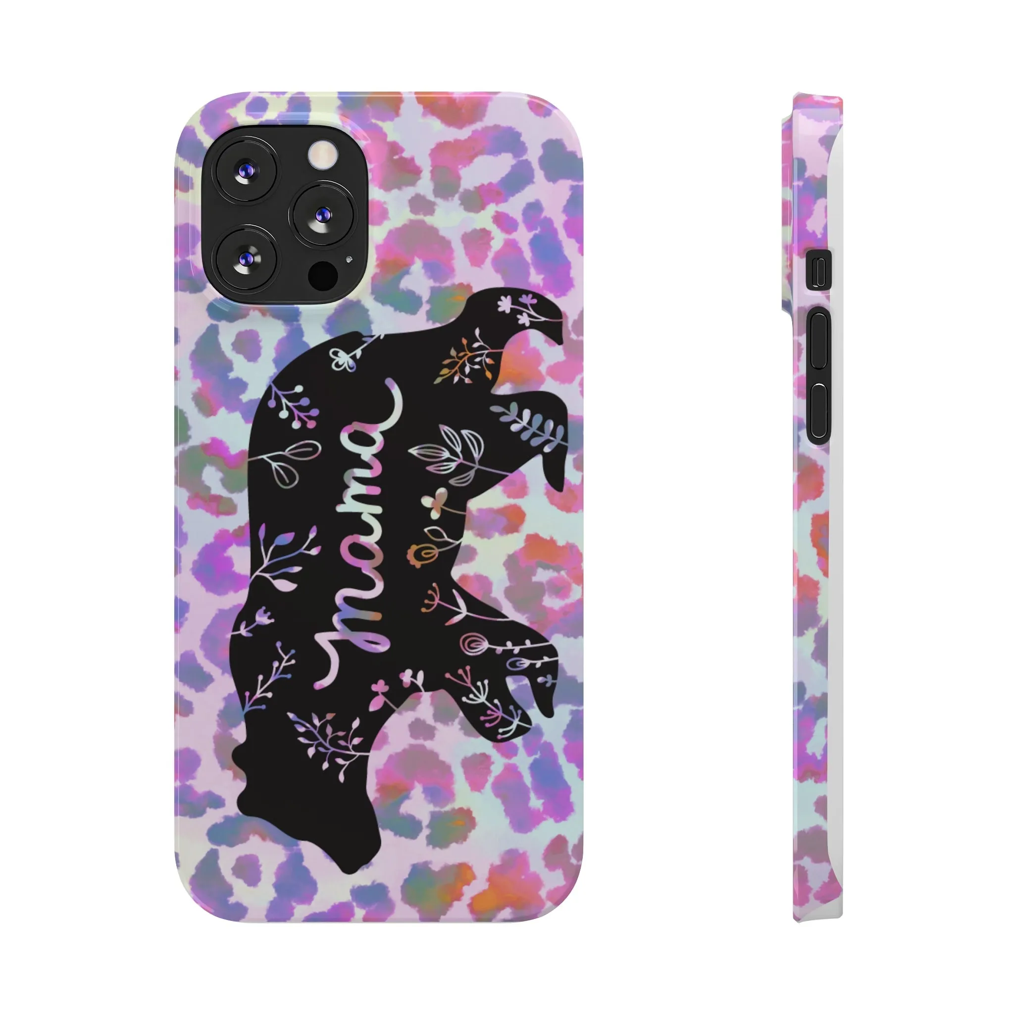 Mama Bear Cheetah iPhone Slim Phone Cases