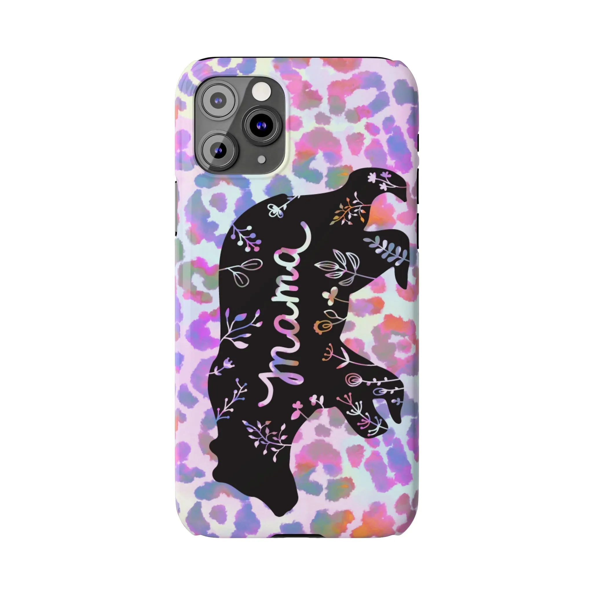 Mama Bear Cheetah iPhone Slim Phone Cases