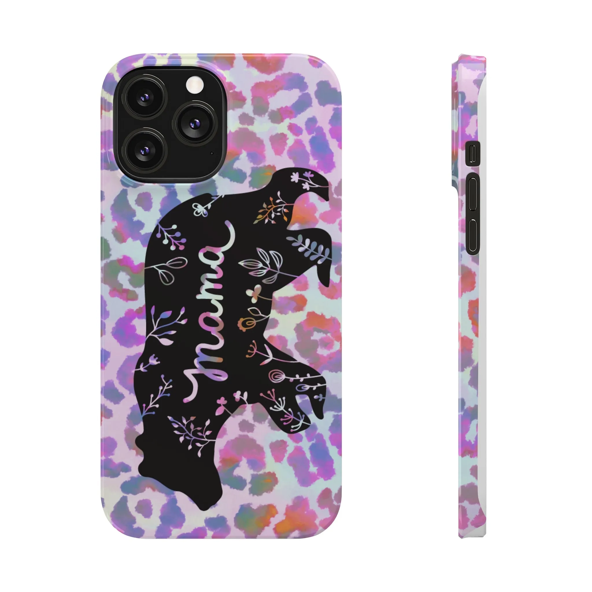 Mama Bear Cheetah iPhone Slim Phone Cases