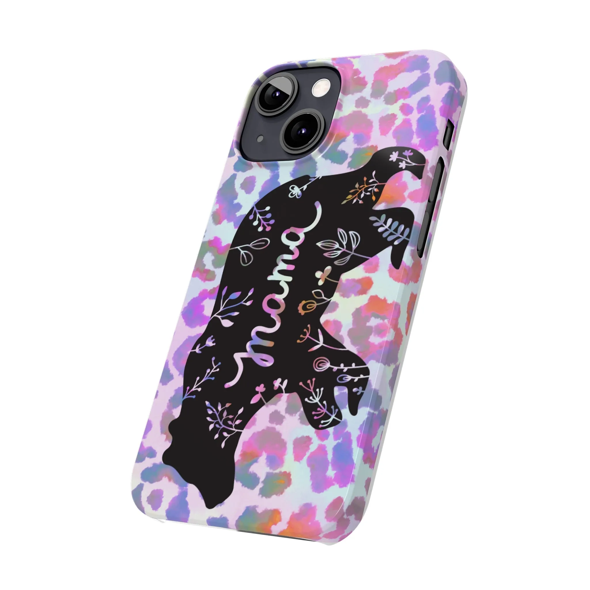 Mama Bear Cheetah iPhone Slim Phone Cases