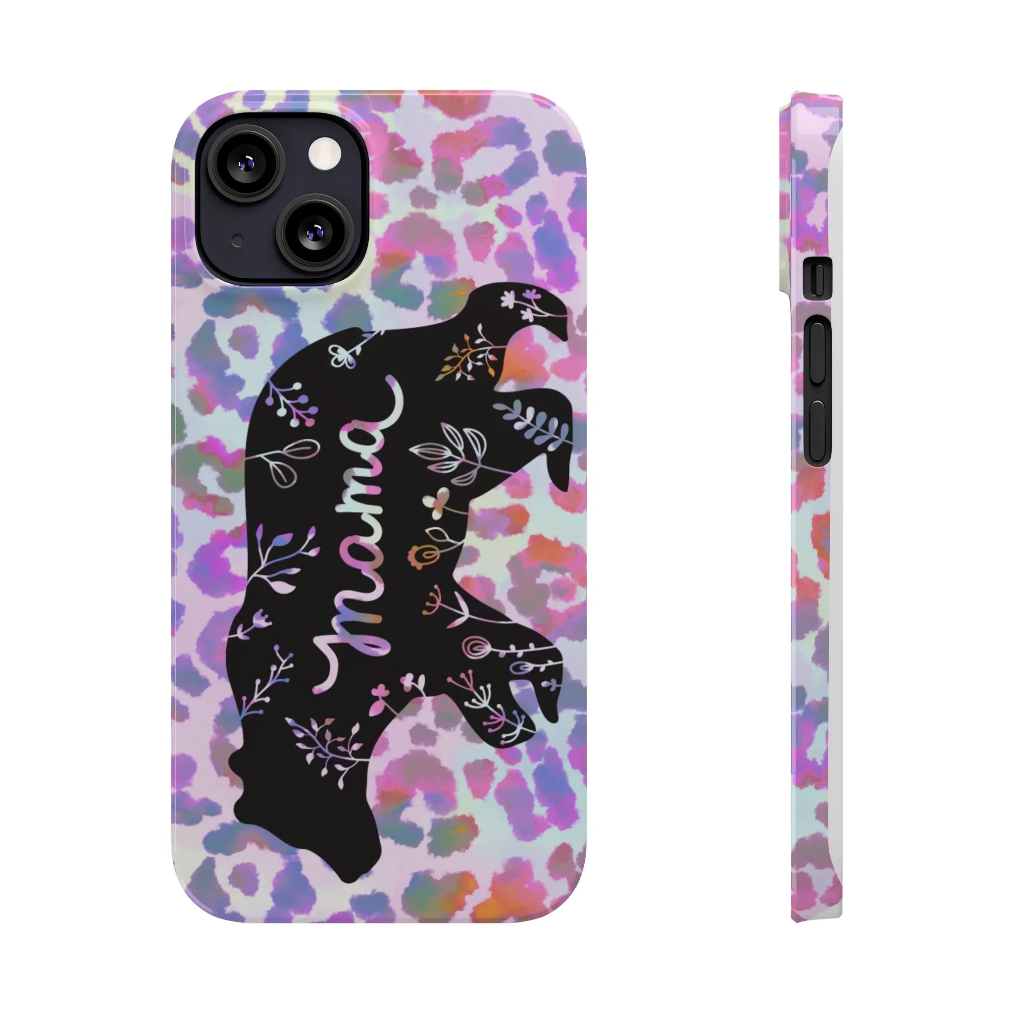 Mama Bear Cheetah iPhone Slim Phone Cases