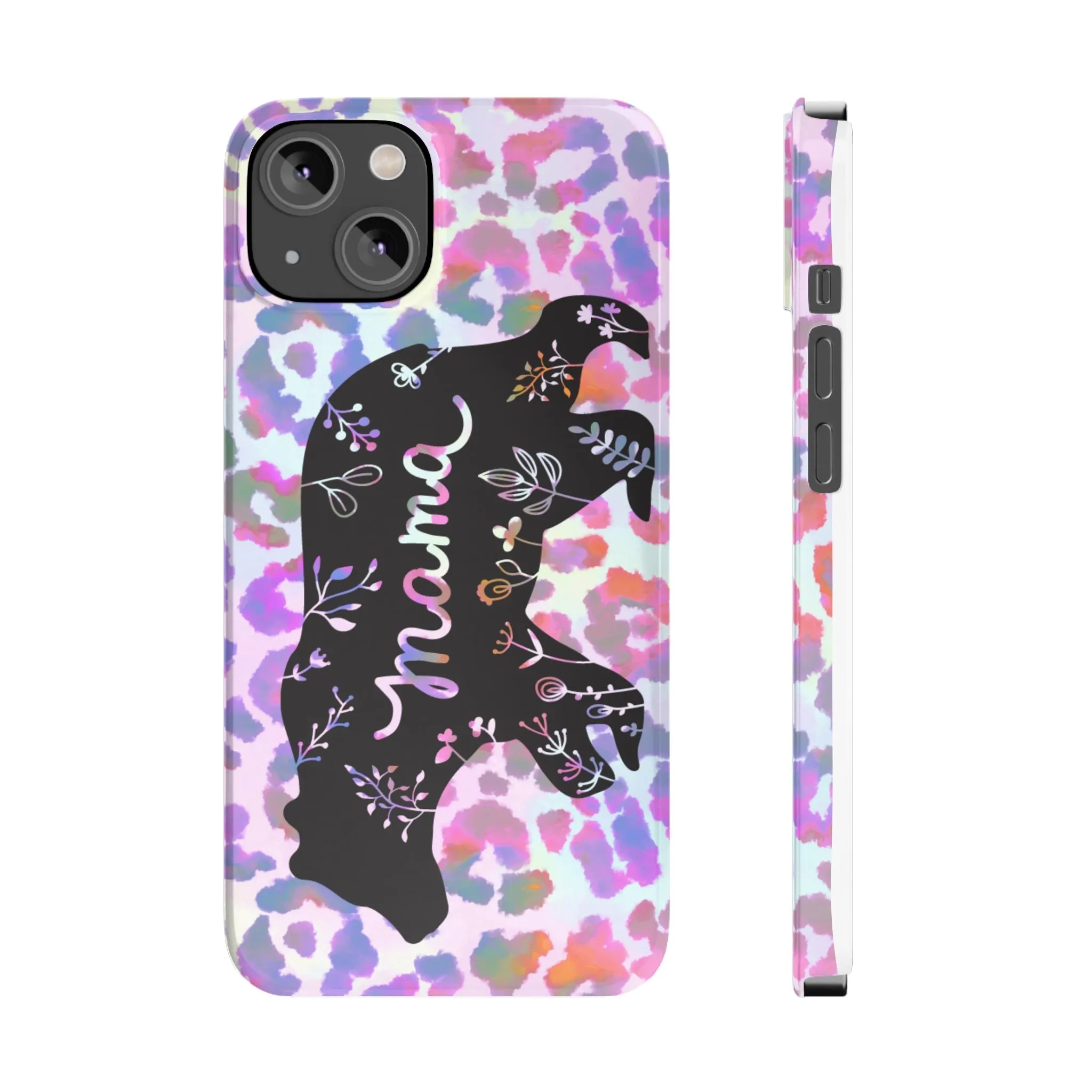 Mama Bear Cheetah iPhone Slim Phone Cases