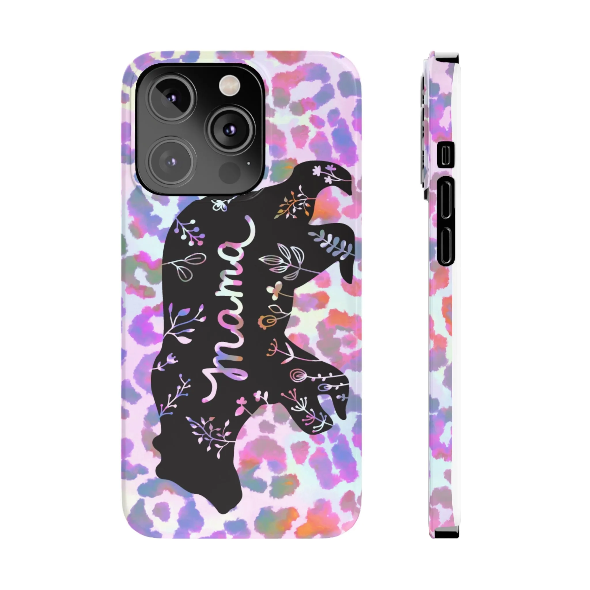 Mama Bear Cheetah iPhone Slim Phone Cases