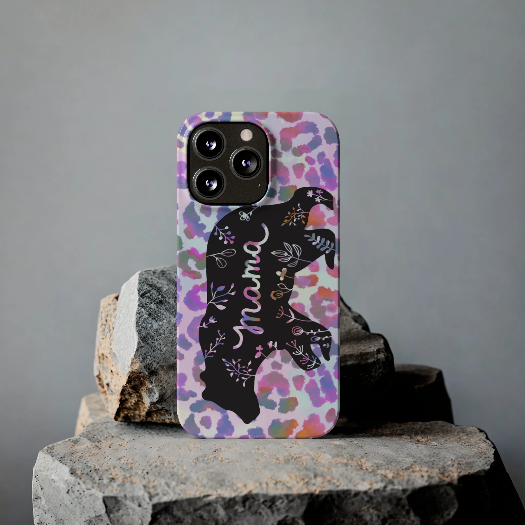 Mama Bear Cheetah iPhone Slim Phone Cases