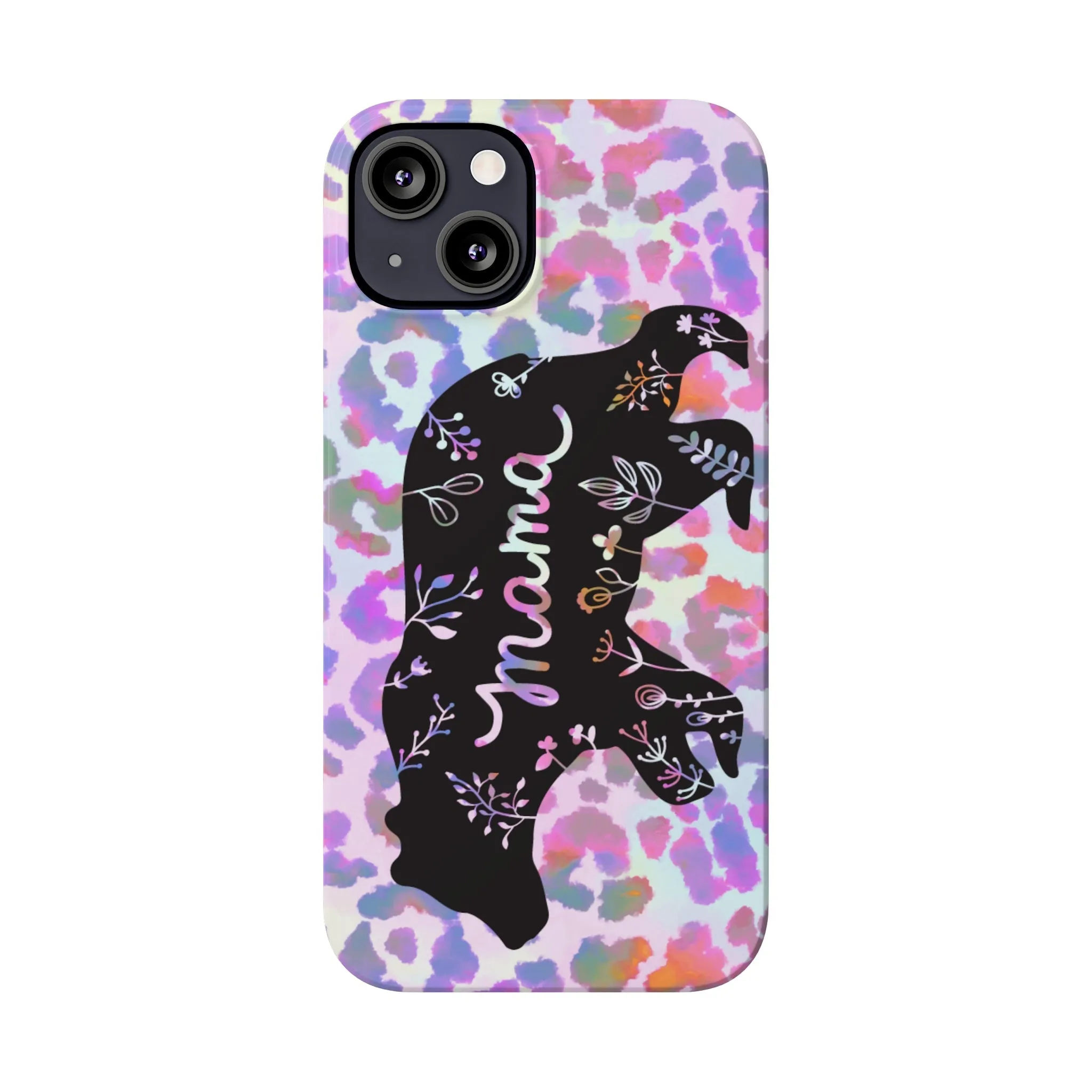Mama Bear Cheetah iPhone Slim Phone Cases