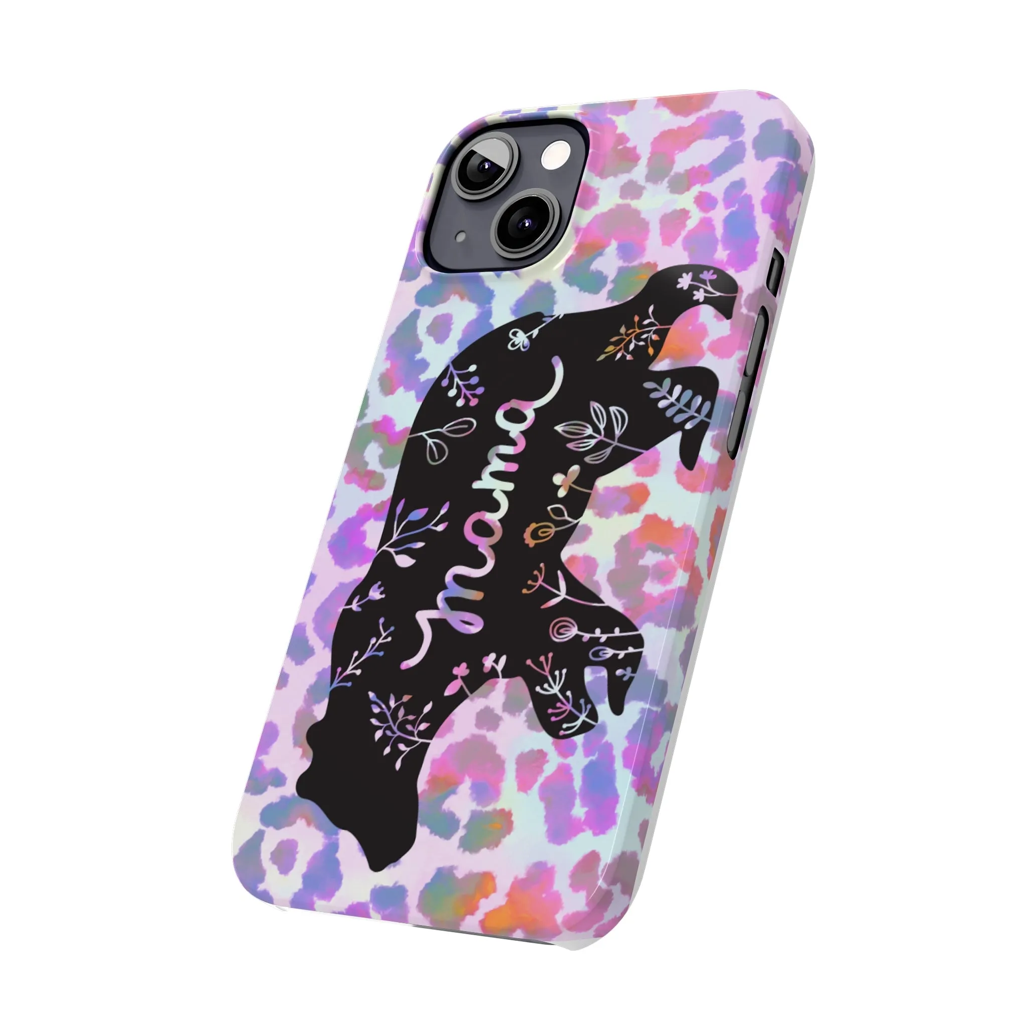 Mama Bear Cheetah iPhone Slim Phone Cases