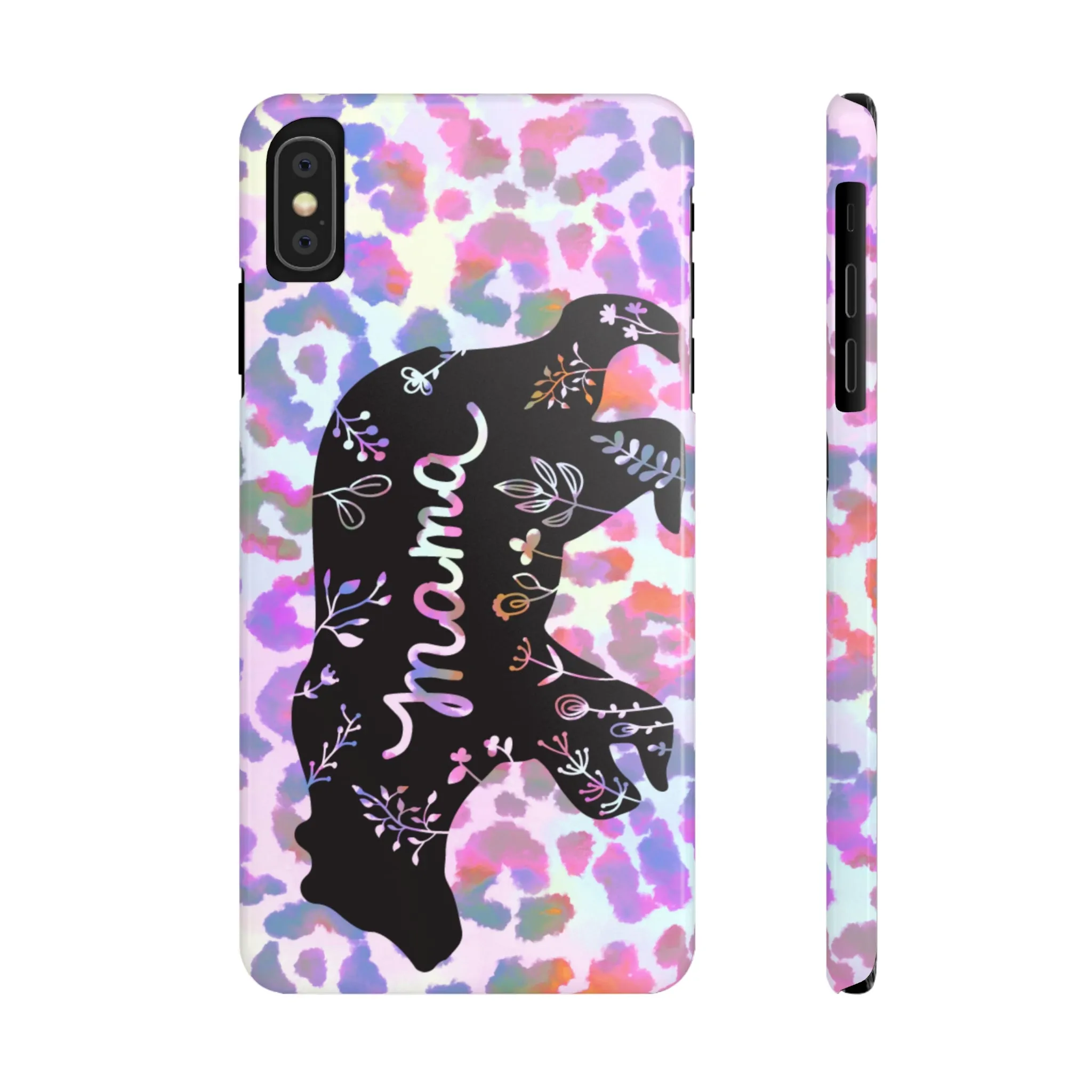 Mama Bear Cheetah iPhone Slim Phone Cases