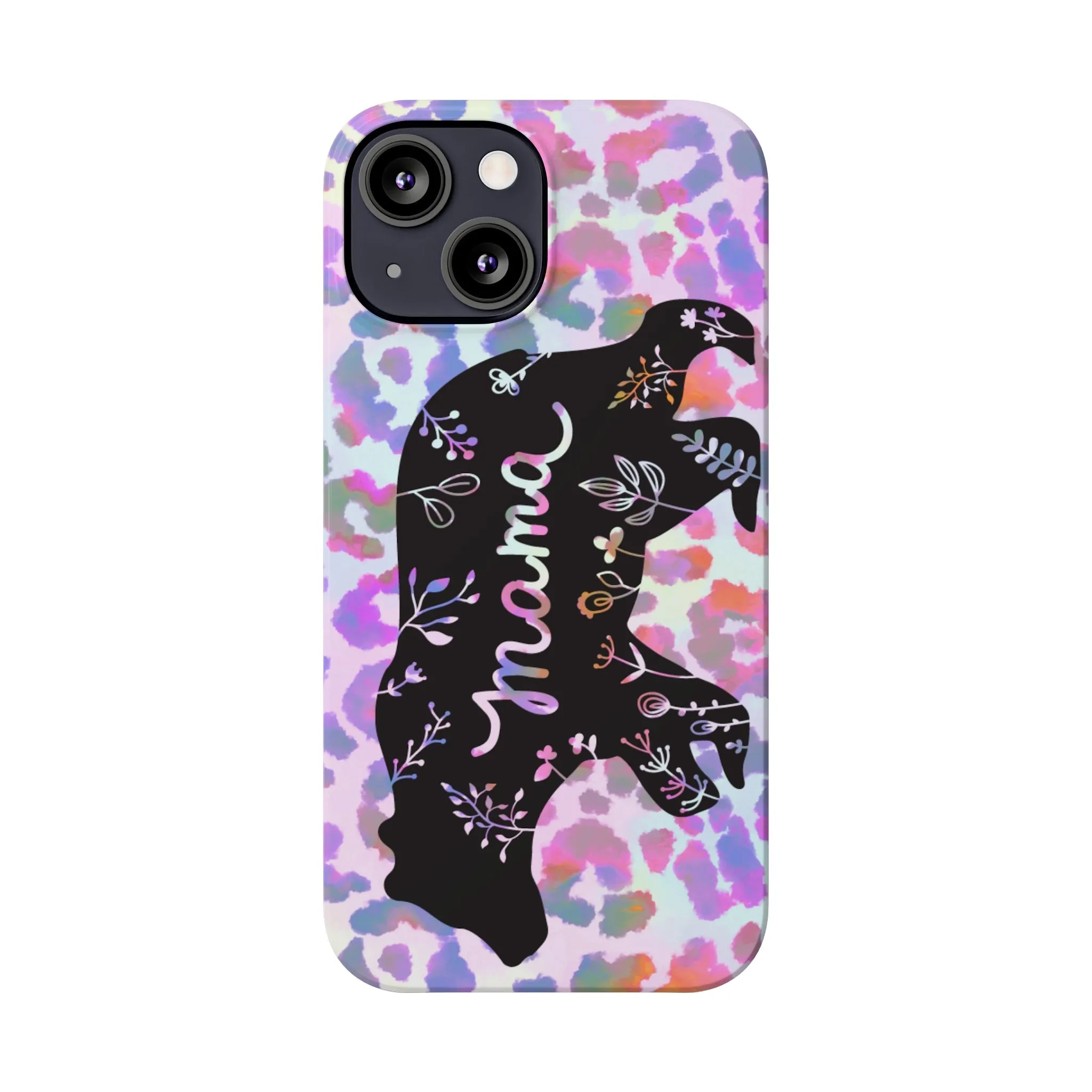 Mama Bear Cheetah iPhone Slim Phone Cases