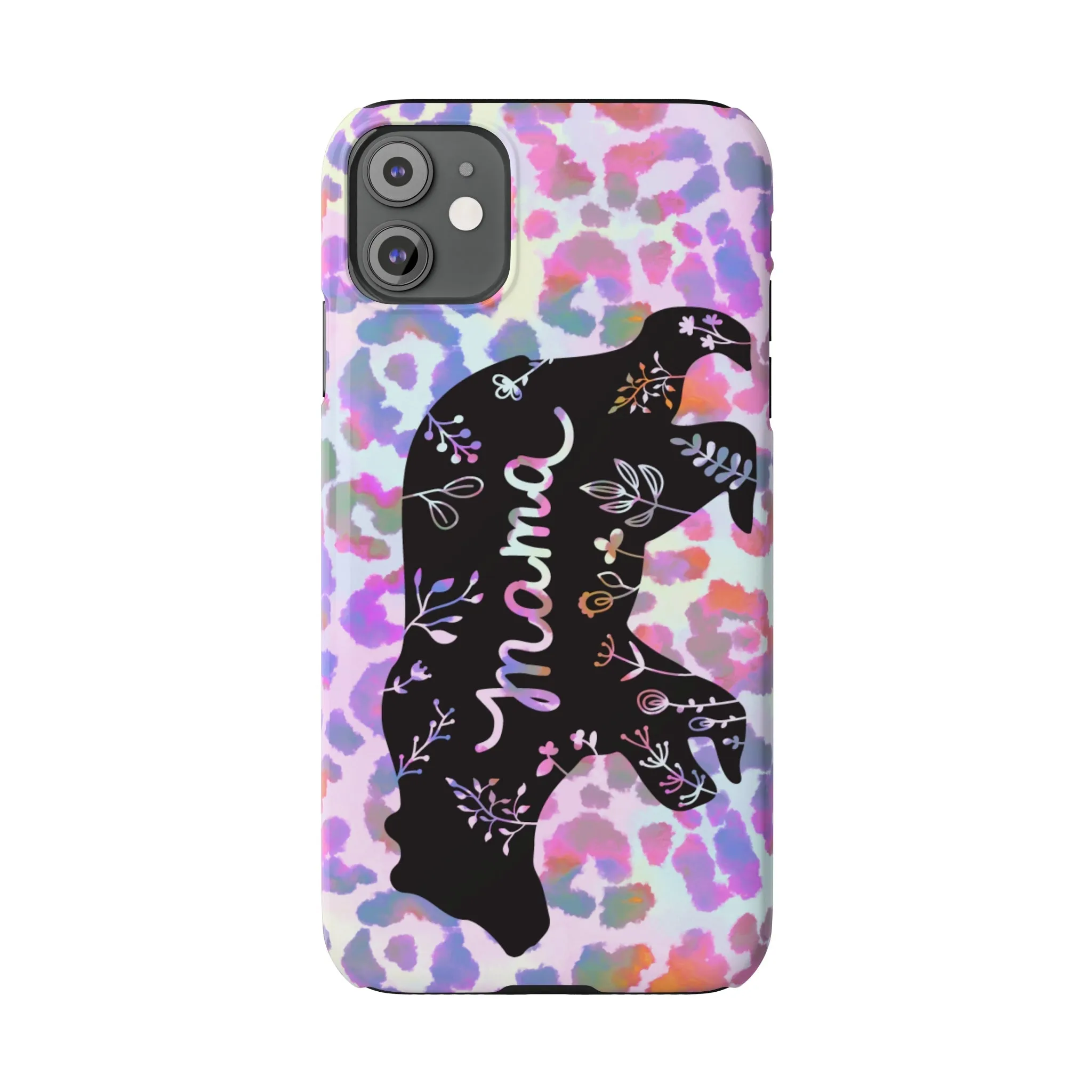 Mama Bear Cheetah iPhone Slim Phone Cases