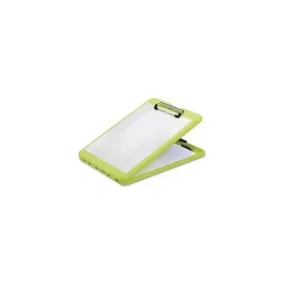 SKILCRAFT Portable Desktop Clipboard - 0.50" Clip Capacity - Paper, Pen, Pencil - 8 1/2" x 11" - Low Profile - Plastic - Yellow - 1 Each