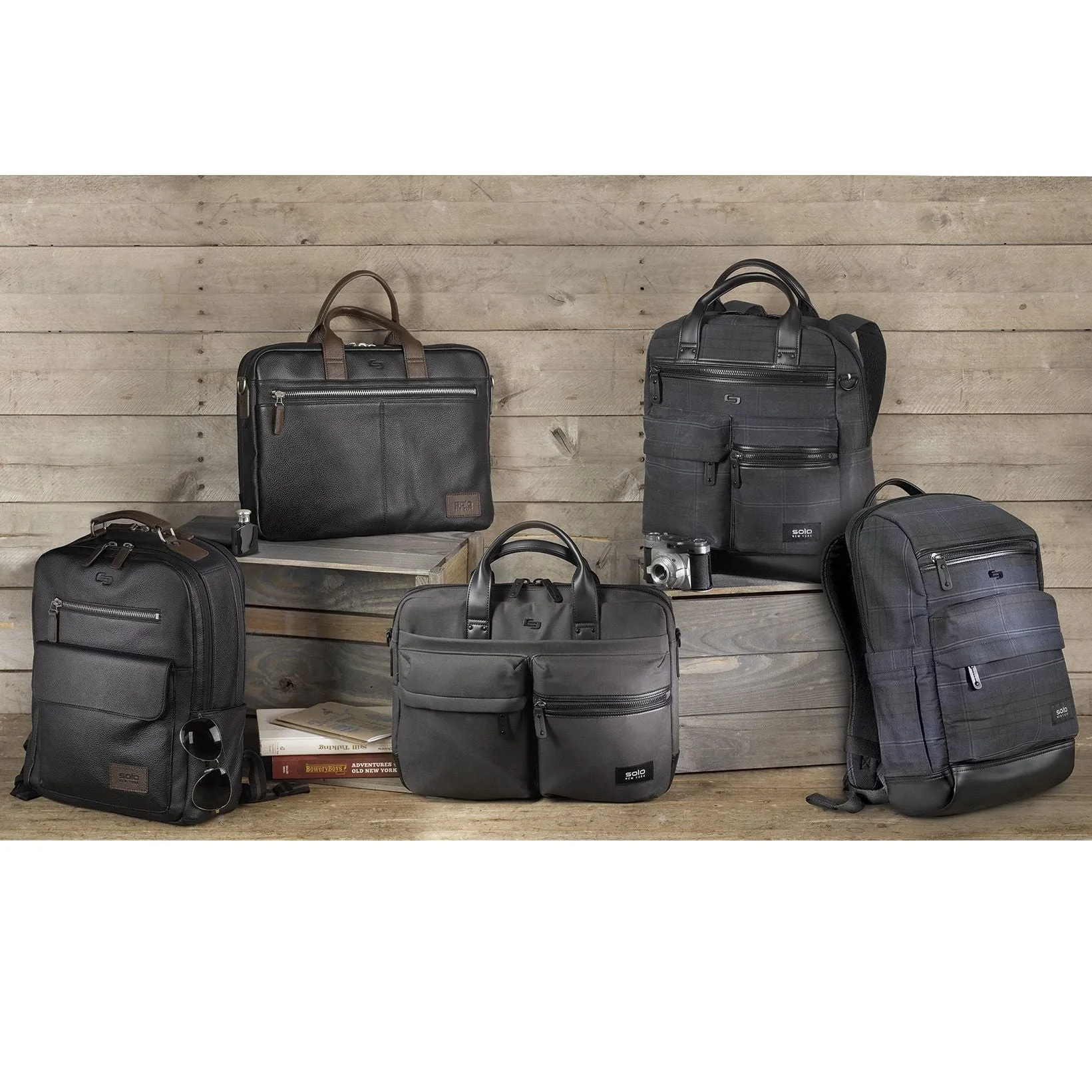SOLO ROADSTER COLLECTION SHOREWOOD LEATHER BRIEFCASE