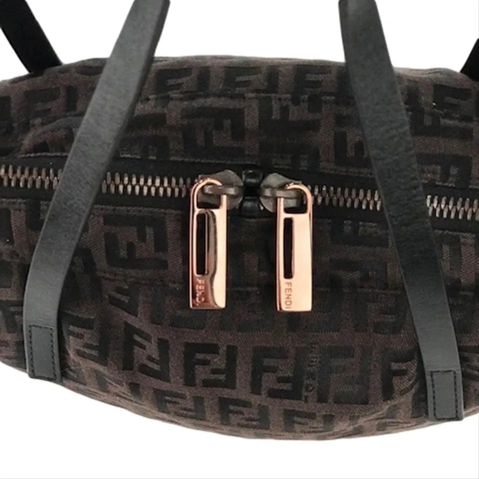 Zuccino Nylon Hand Bag Satchel Bag Brown