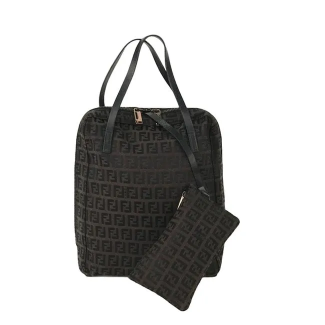 Zuccino Nylon Hand Bag Satchel Bag Brown