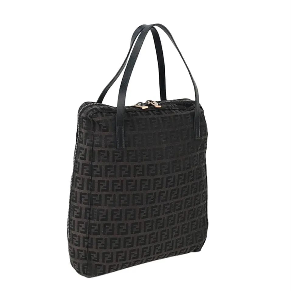 Zuccino Nylon Hand Bag Satchel Bag Brown