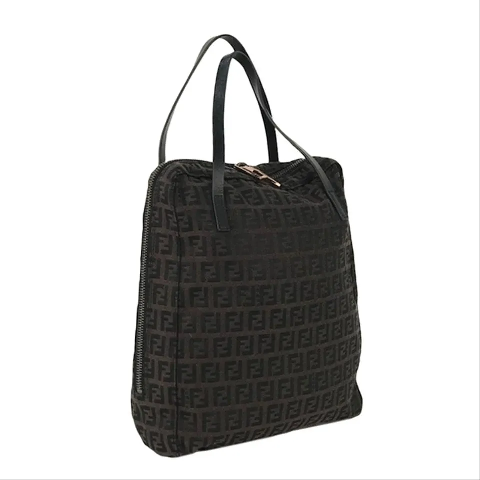 Zuccino Nylon Hand Bag Satchel Bag Brown
