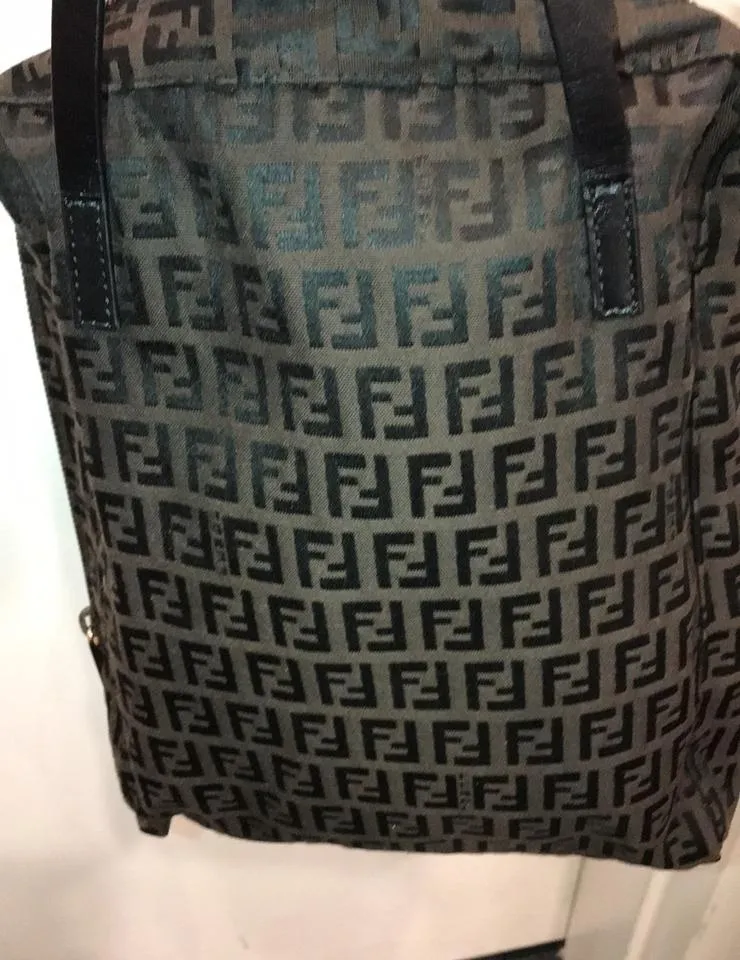 Zuccino Nylon Hand Bag Satchel Bag Brown
