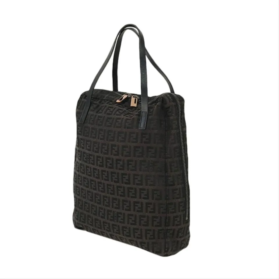 Zuccino Nylon Hand Bag Satchel Bag Brown